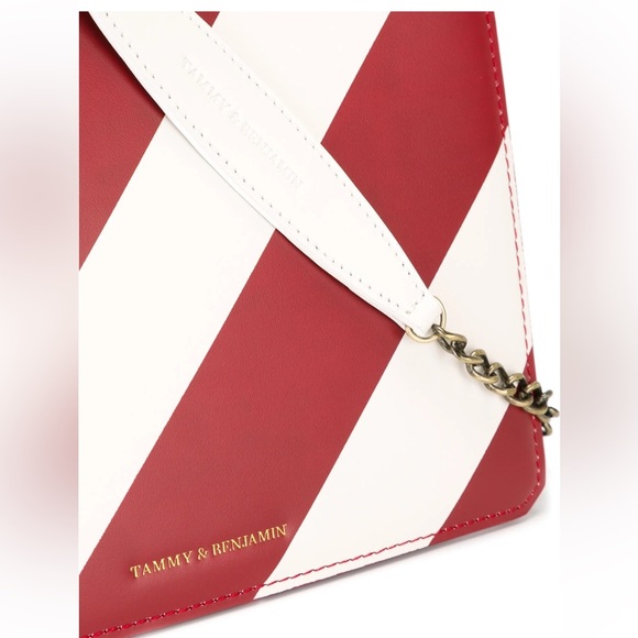 Tammy&Benjamin striped shoulder bag. Hardly used! Pristine Condition! - Picture 3 of 6